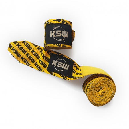 Bandaż bokserski KSW żółty