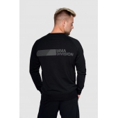 Bluza bez kaptura KSW BLACKEST BLACK czarna nierozpinana z nadrukiem tył Bluza bez kaptura KSW BLACKEST BLACK czarna nierozpinana z nadrukiem tył