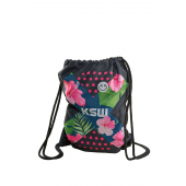 Worek plecak damski KSW JUNGLE czarny z nadrukami Worek plecak damski KSW JUNGLE czarny z nadrukami