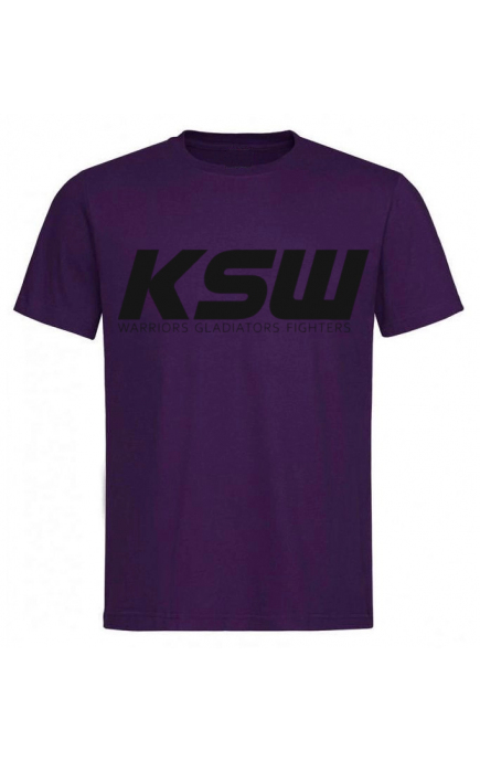 T-shirt męski KSW PURPLE