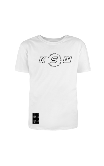 T-shirt męski KSW RING WHITE