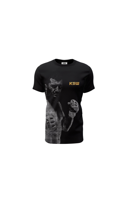 T-shirt męski CZARNY KSW MAMED