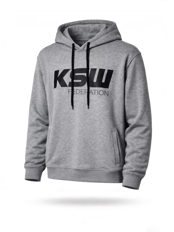 Szara bluza hoodie