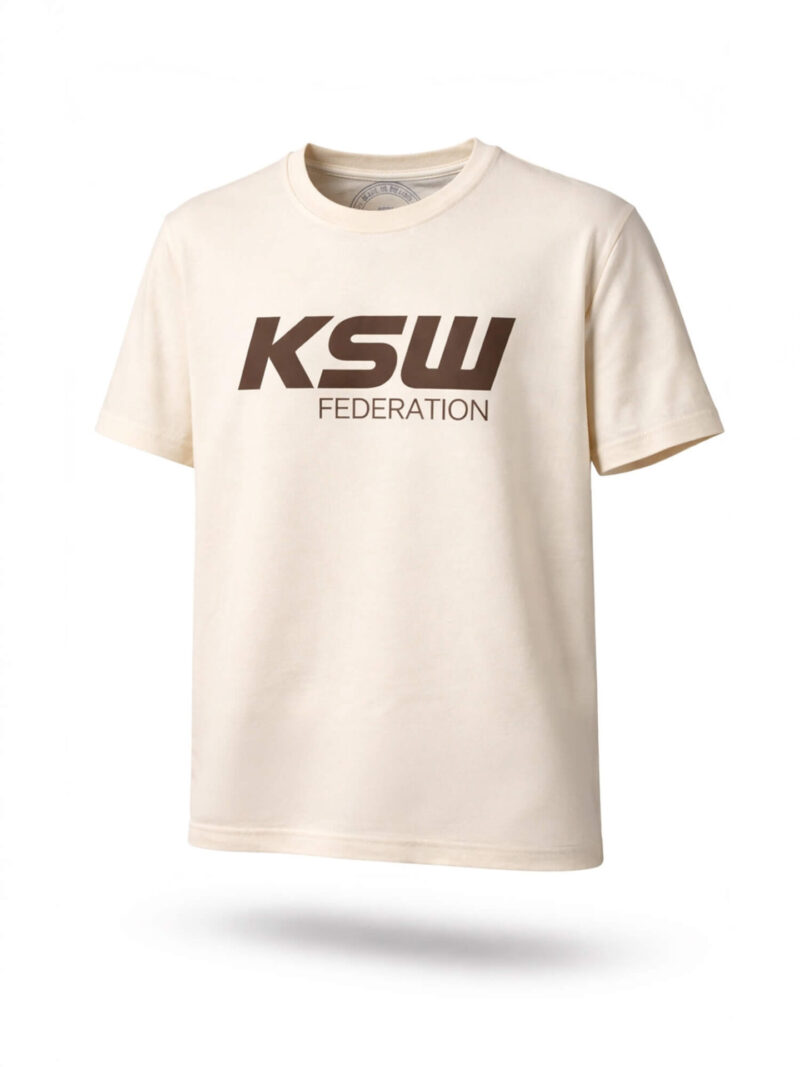 Beżowy t-shirt KSW Federation