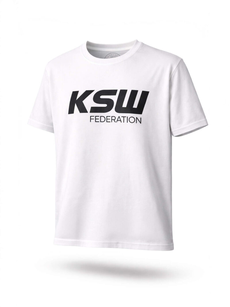 Klasyczna biała koszulka KSW Federation