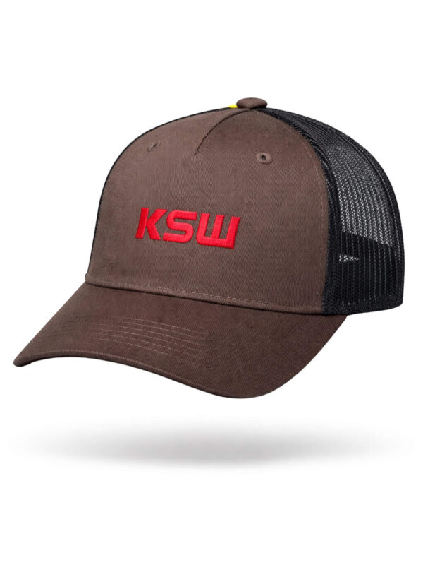 Czapka z daszkiem brązowa KSW