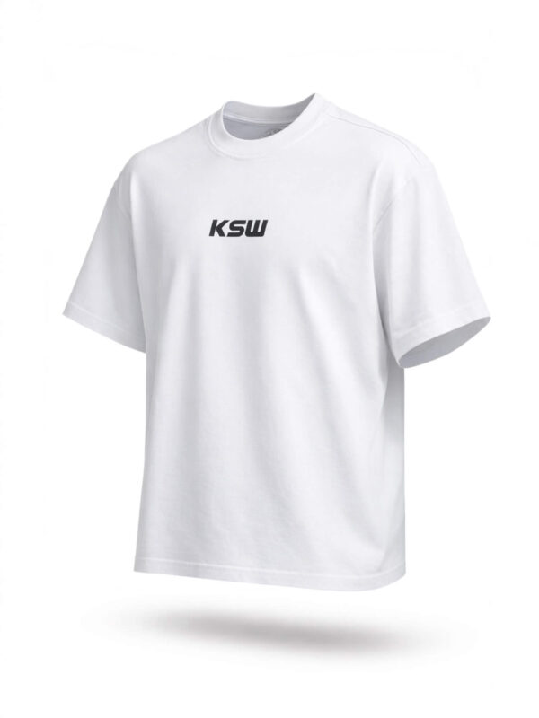 T-shirt KSW premium biały