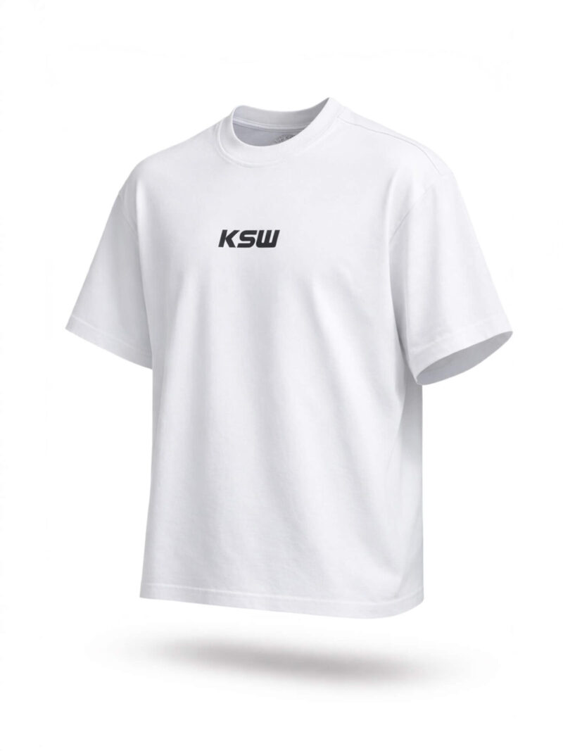 T-shirt KSW premium biały