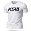 T-shirt KSW Live The Fight biały