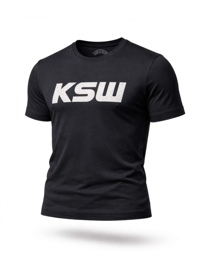 T-shirt KSW Live The Fight czarny