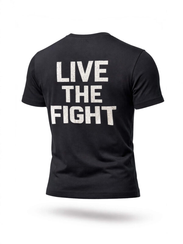 T-shirt KSW Live The Fight czarny