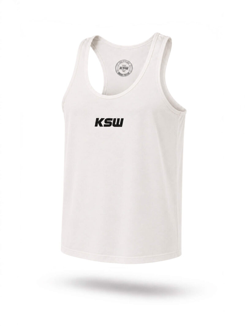 KOSZULKA NA RAMIĄCZKACH BIAŁA (1) Tank top KSW – Biały