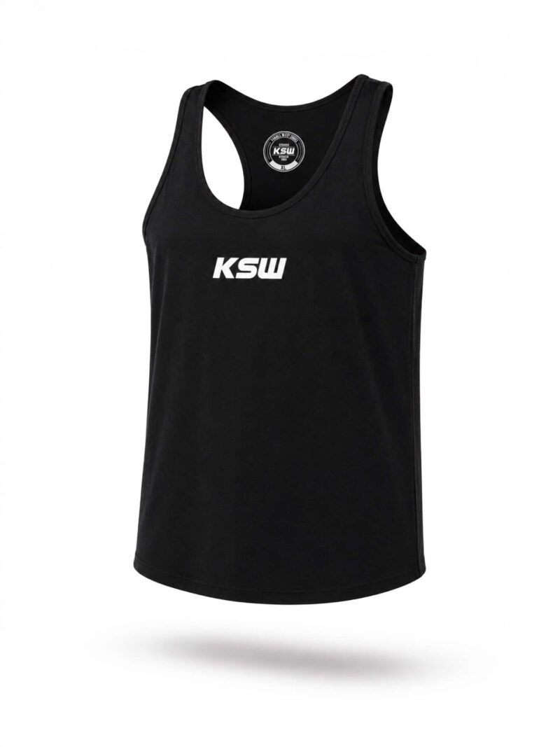 KOSZULKA NA RAMIĄCZKACH CZARNA (1) Tank top KSW – Czarny