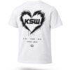 TSHIRT LOVE FIGHT WIN WHITE tył T-shirt KSW Heart – White